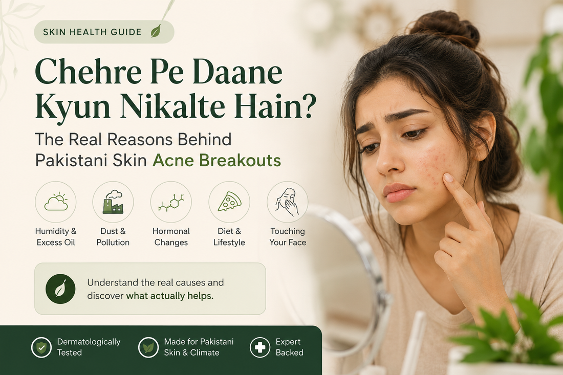 Chehre Pe Daane Kyun Nikalte Hain? The Real Reasons Behind Pakistani Skin Acne Breakouts