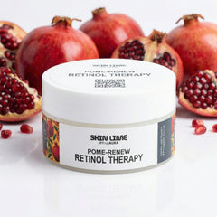 Skin Lime Retinol cream texture and consistencySkin Lime Retinol Therapy with pomegranate ingredients