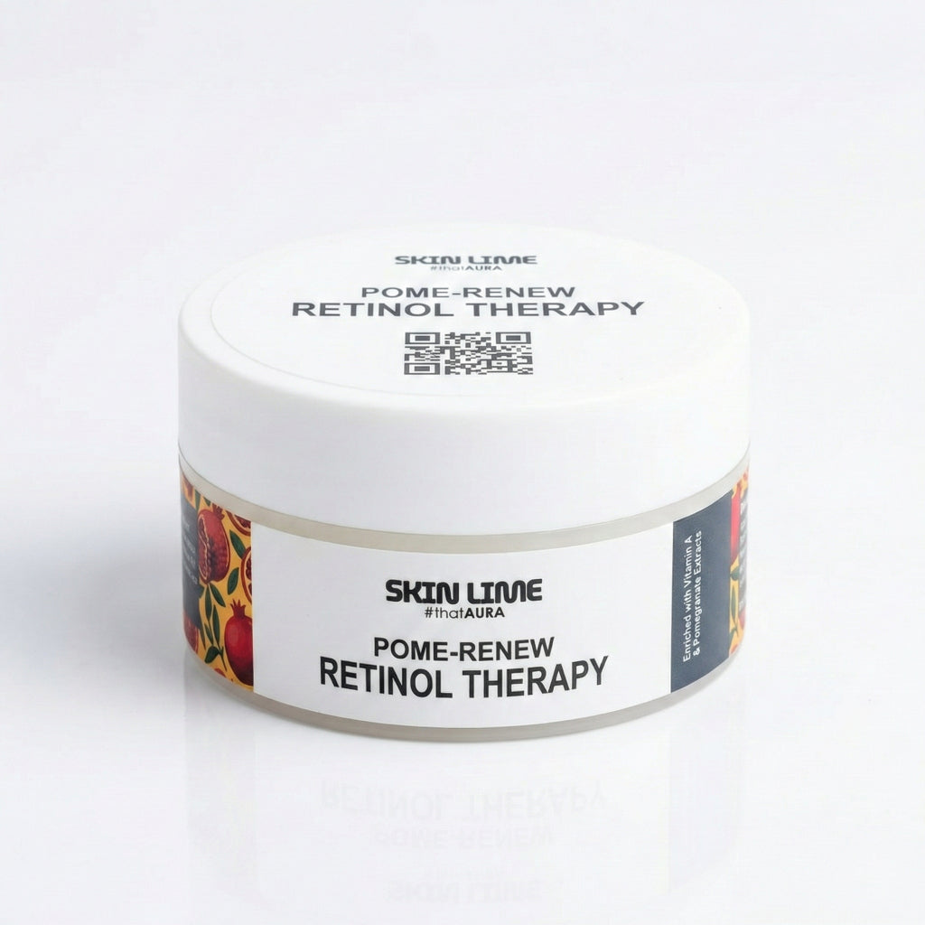 Skin Lime Pome-Renew Retinol Therapy cream jar front view