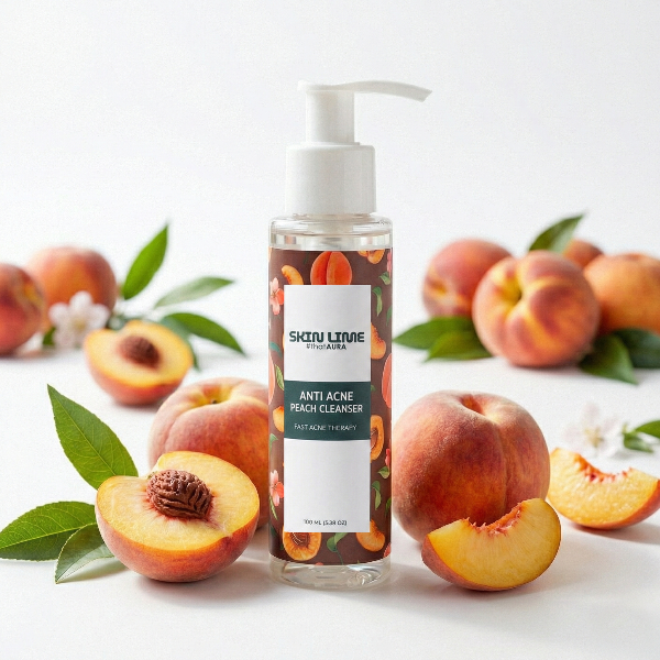 Skin Lime gel cleanser with peach antioxidant formula for oily skin